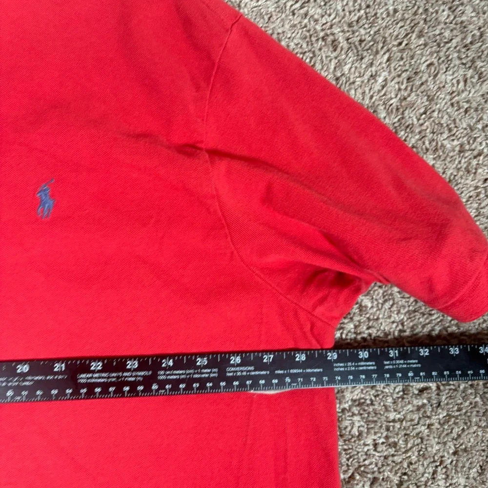Polo Ralph Lauren Mens 4XB Red Short Sleeve Cotton Pique‎ Pony Logo Polo Shirt